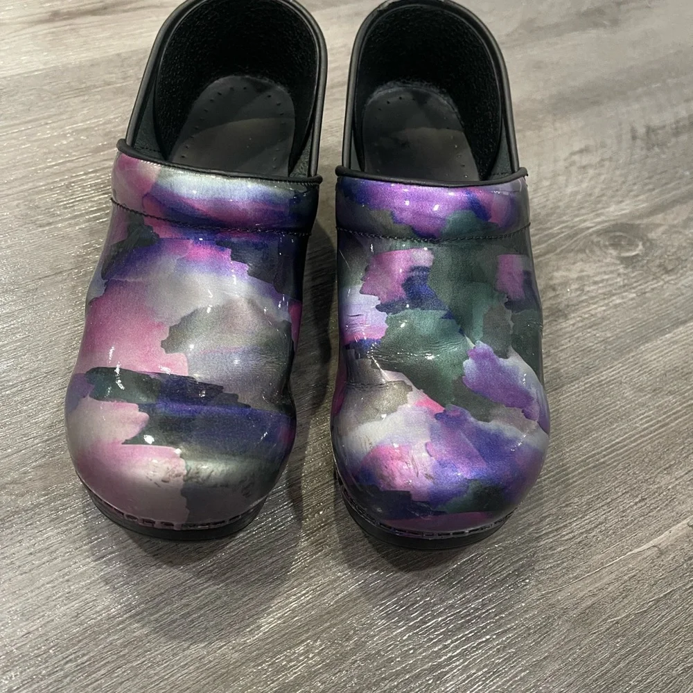Dansko Multicolor Clogs - Picture 1 of 5